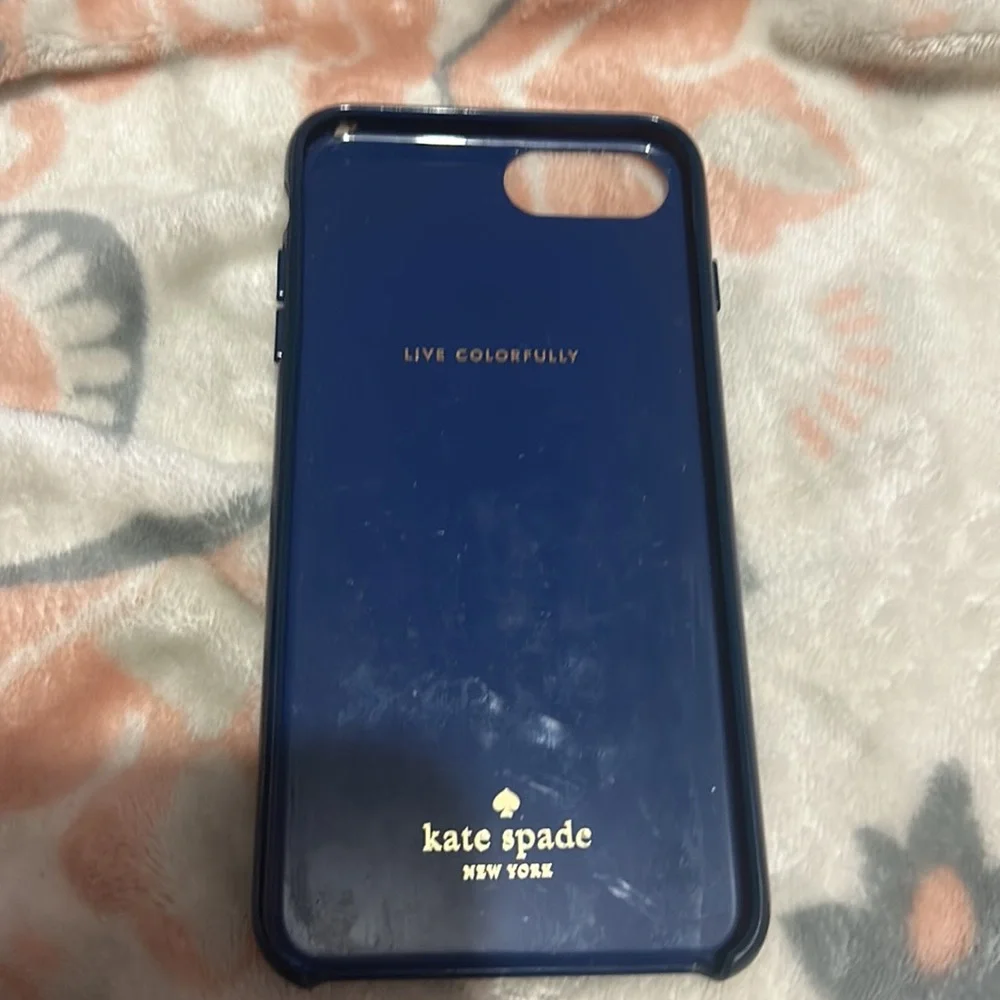 iPhone 8 Blue Sparkle Kate Spade phone case